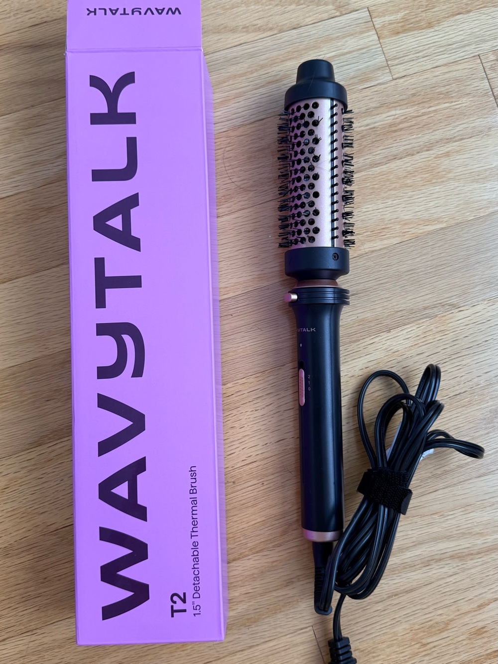 Heated Round Hair Brush – Pink and Black Volumizing Styler